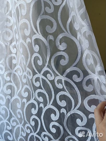 Шторы партьеры + тюль. Новые