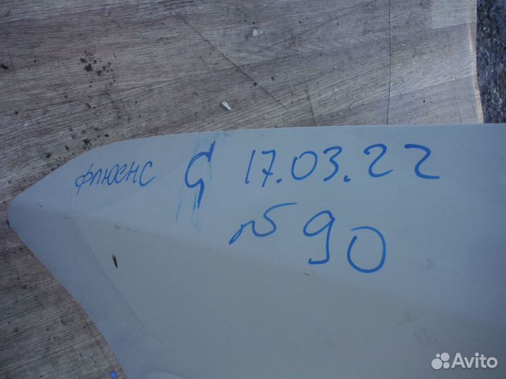 Капот №90 Renault Fluence 2015