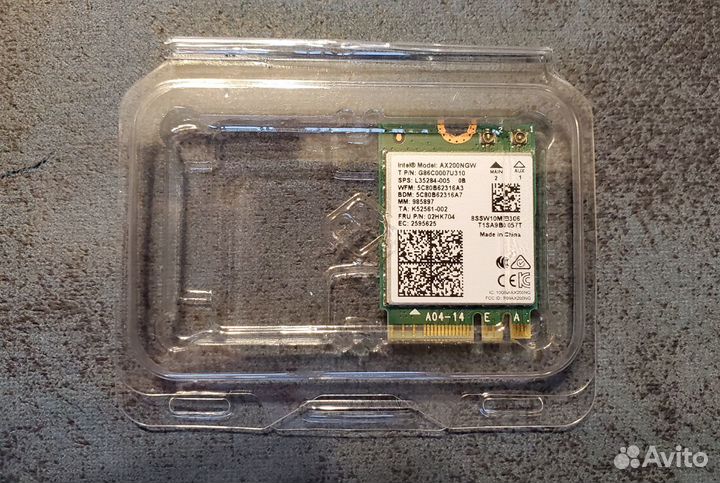 WiFi Intel ax200ngw, ax201ngw, ax210ngw