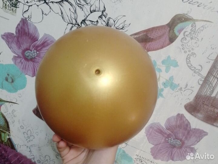 Мяч для художественной гимнастики, 15 см, золотой