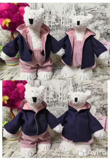 Белые Мишки ручной работы