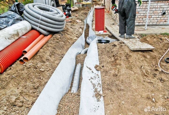 Дренажная труба установка под ключ