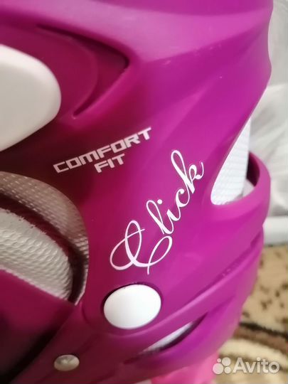 Коньки раздвижные для девочки 34 37