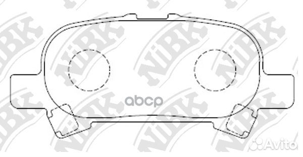 Колодки торм. задн. PN0427 NiBK