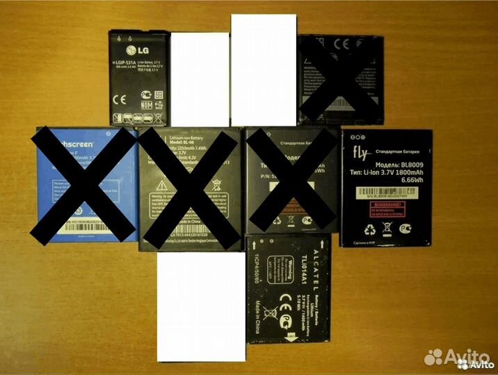 Б\У акб для смартфонов