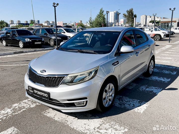 Kia Rio 1.6 МТ, 2016, 124 453 км