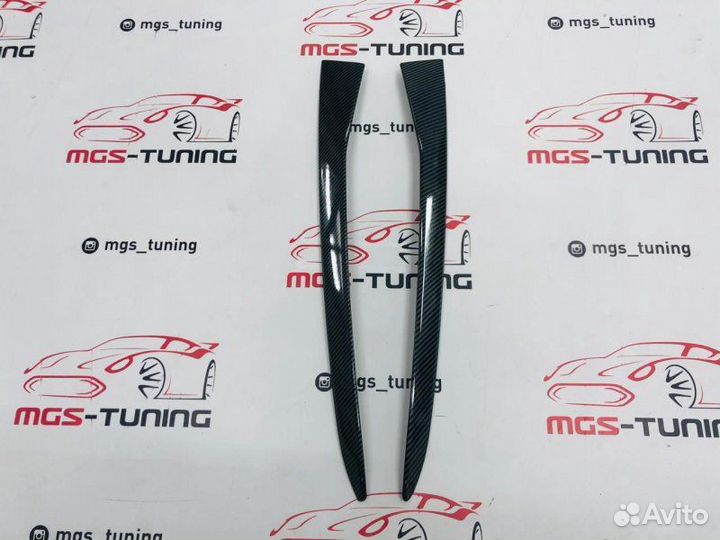 Плавники на стекло M-Perfomance X4 G02 Под карбон