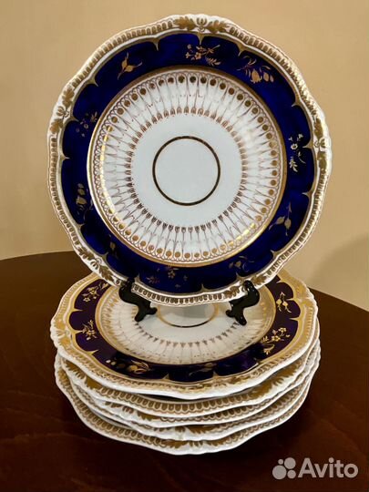 Антикварная тарелка. Кобальт. Англия