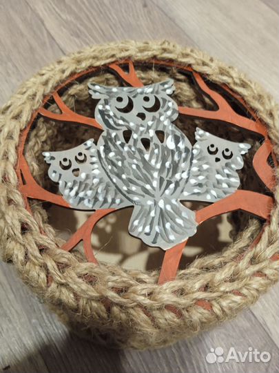 Корзинки вязаные из джута