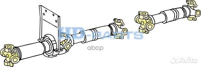306030 крестовина кардана с креплением 38x148
