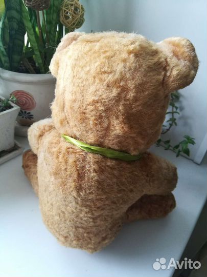 Мишка плюшевый СССР и котенок