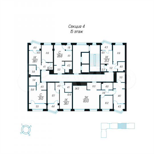 1-к. квартира, 37,2 м², 15/24 эт.