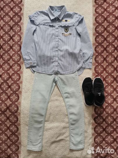 Одежда пакетом для девочки 128 h&m, mayoral