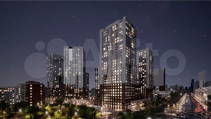 2-к. квартира, 51,2 м², 12/32 эт.