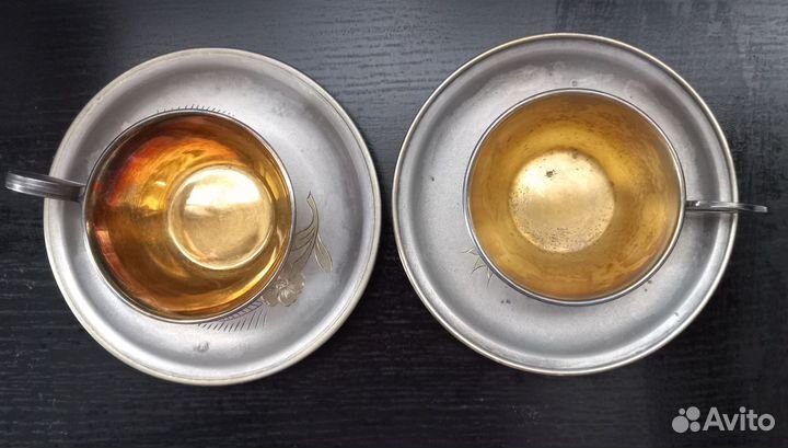 Мельхиоровые кофейные пары СССР