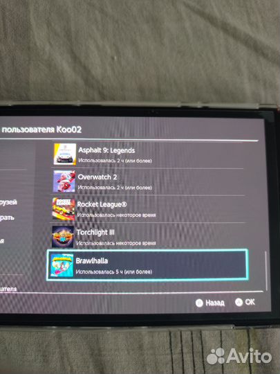 Nintendo switch oled не прошитая с играми 190 gb