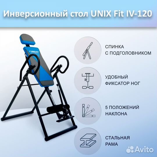 Инверсионный стол unix Fit IV-120 арт.120и.342