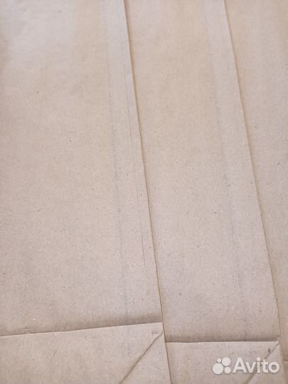 Бумажные крафтовые пакеты 330х112х80 мм. 50 штук