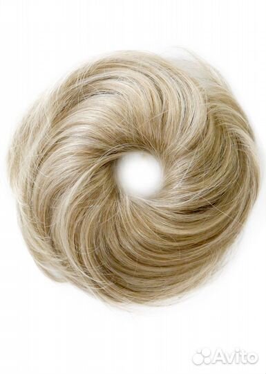 Резинка из натуральных волос цвета блонд в ассорт