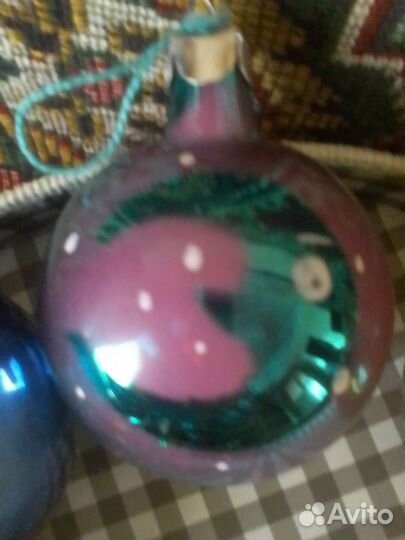 Шары на ёлку, конфетти СССР