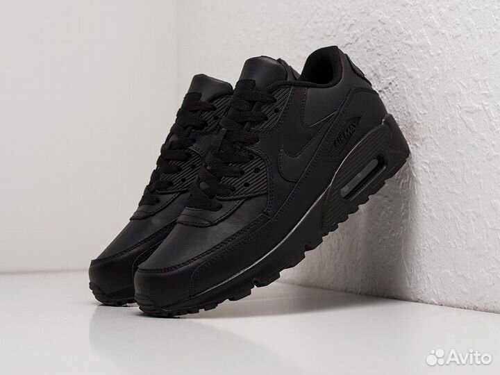 Кроссовки Nike Air Max 90 Leather Black (36-45)