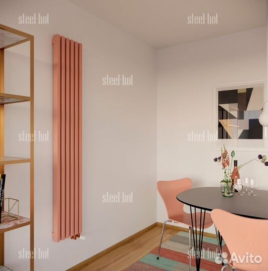 Горизонтальный радиатор Steel-Hot от производителя
