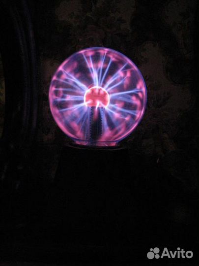 Ночник плазменный шар светильник лучи теслы