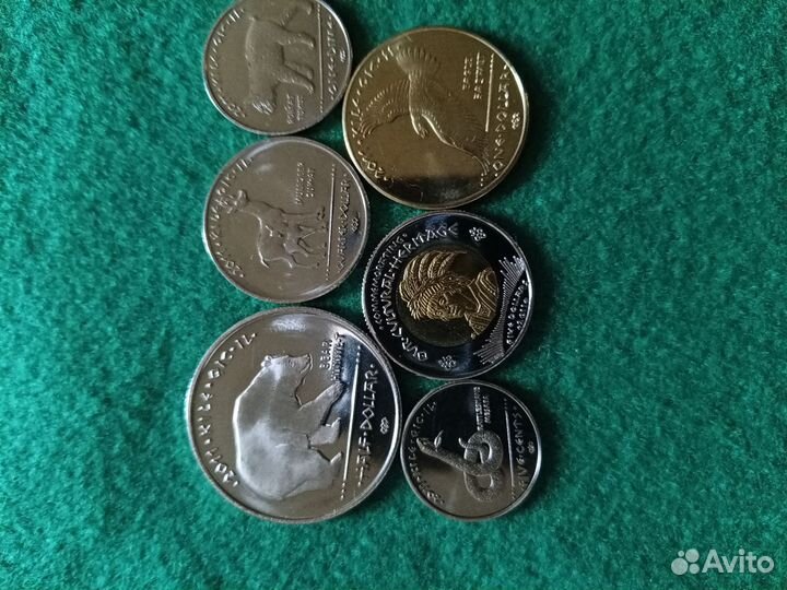 Монеты США резервация лос-койотес из 6 монет UNC