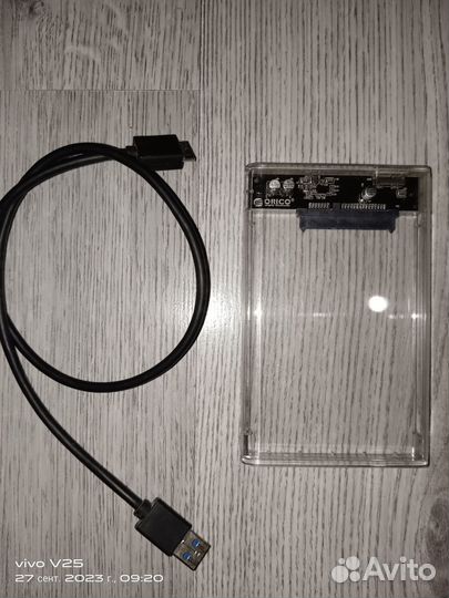 Внешний HDD 500 гб Toshiba в корпусе Orico 2,5