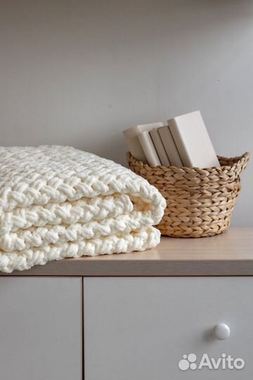 Плед детский вязаный ручная работа