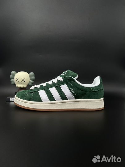 Кроссовки Adidas Campus 00s Dark Green Cloud White