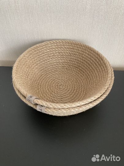 Набор из двух корзин из джута