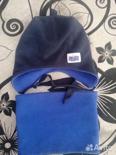 Шапка и снуд для мальчика на 1, 2 года