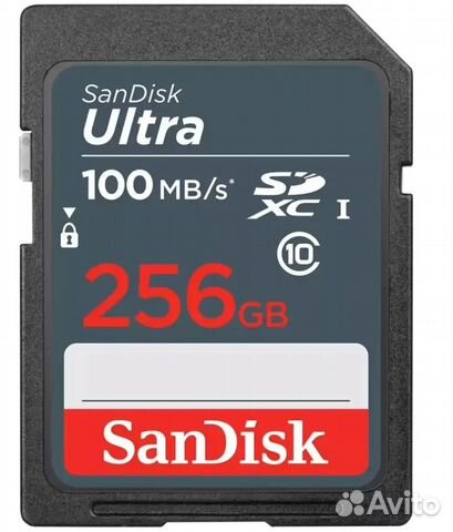 Карта памяти SanDisk Ultra SD 256 гб Class 10, UHS