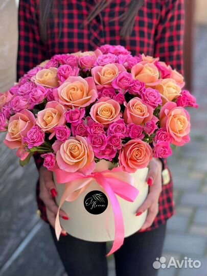 Букет Цветы в коробке