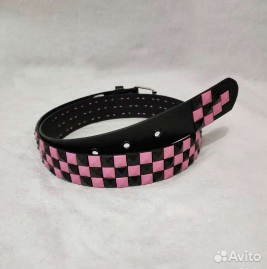 Ремень с заклепками y2k эмо