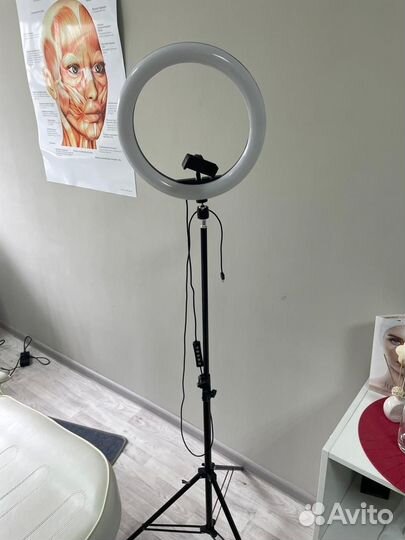 Кольцевая лампа со штативом бу