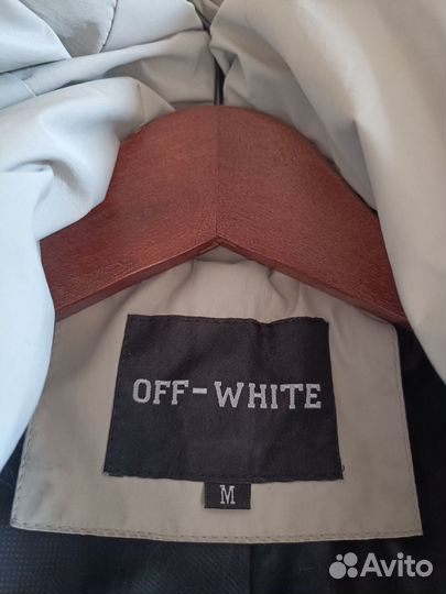 Пуховик-пальто мужское зимнее Off White