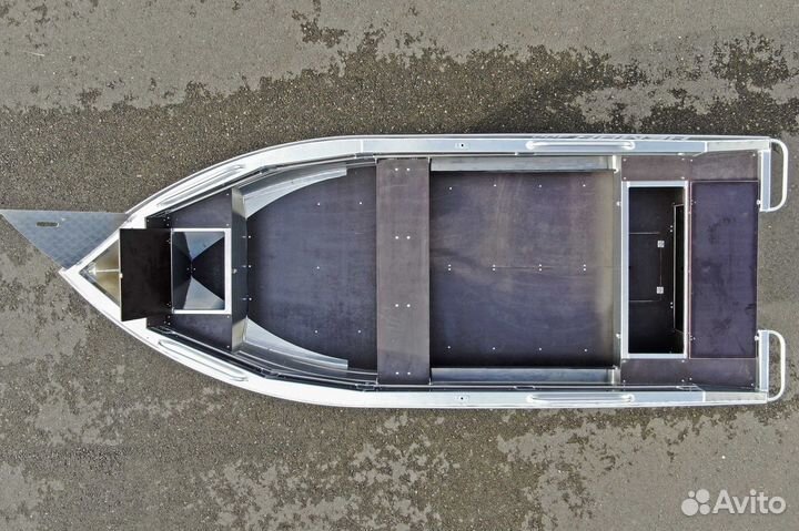 Новая моторная лодка Неман 400Р алюминиевая