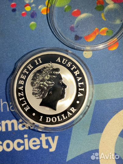 Клинохвостый Орел. Серебро 1 доллар 2015 года