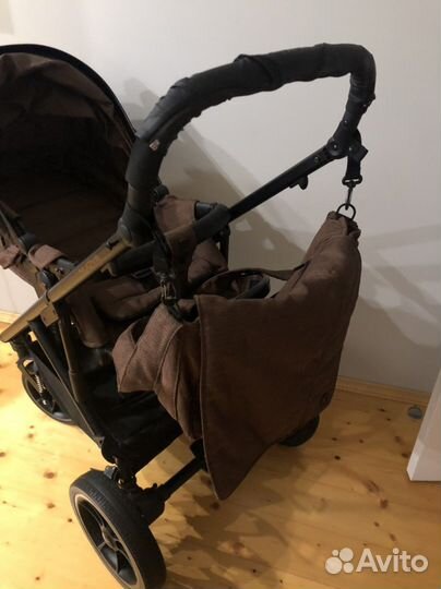 Коляска 2 в 1 moon nuova + допы