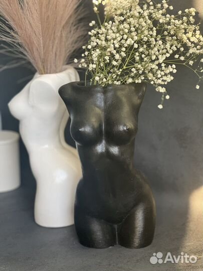 Статуэтка кашпо женский торс