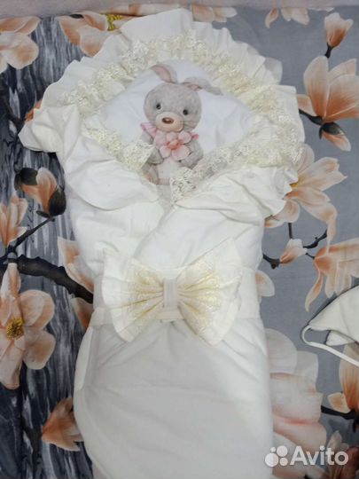 Конверт на выписку для девочки зима