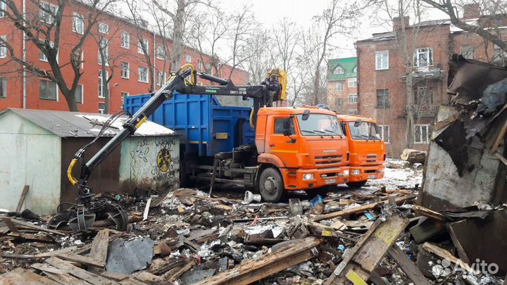 Вывоз мусора. Аренда ломовоза