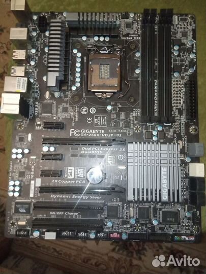 Материнская плата 1155 (нерабочая)