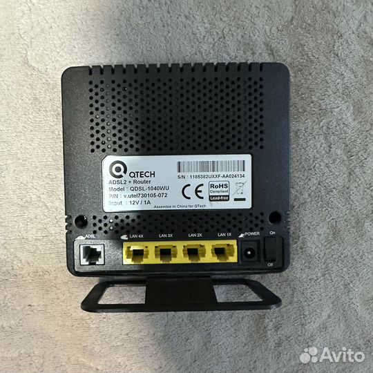 Роутер qtech adsl2