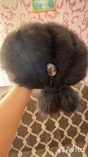 Берет норковый