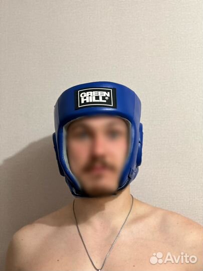 Боксерский Шлем синий Triumph размер L