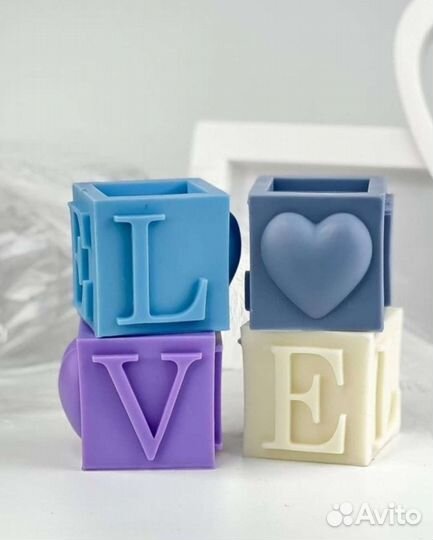 Силиконовая форма для свечей