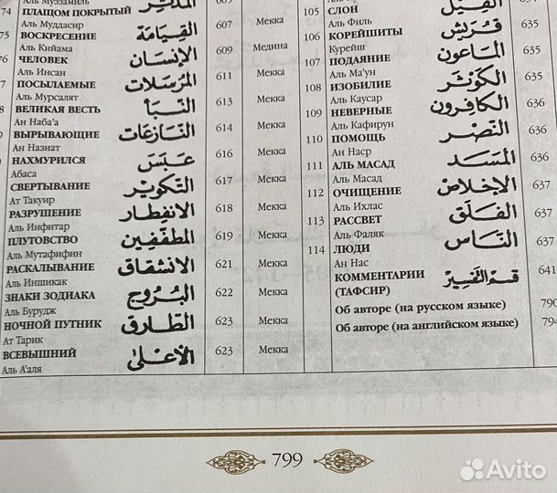 Коран на арабском и русском языках